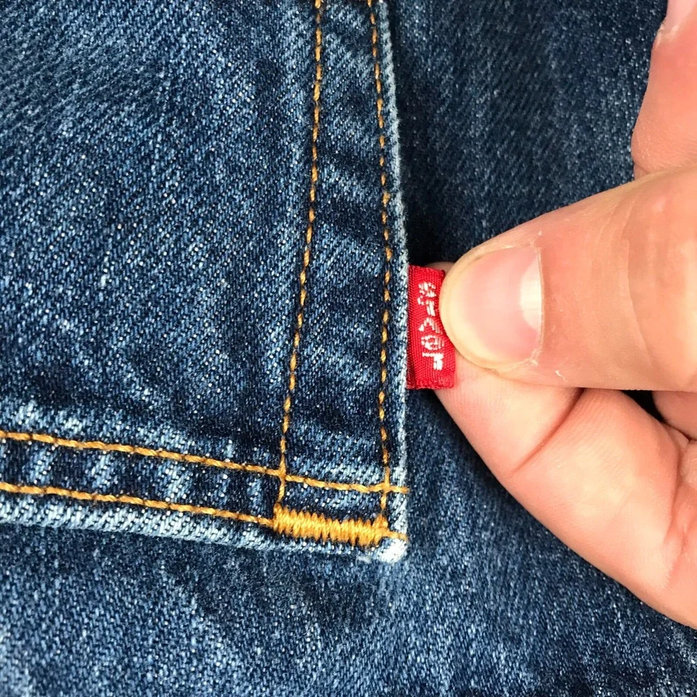 Levis 501 XX Jeans Mens 40 (40x31) Blue Button Fly Denim Vintage Y2K *Flaw